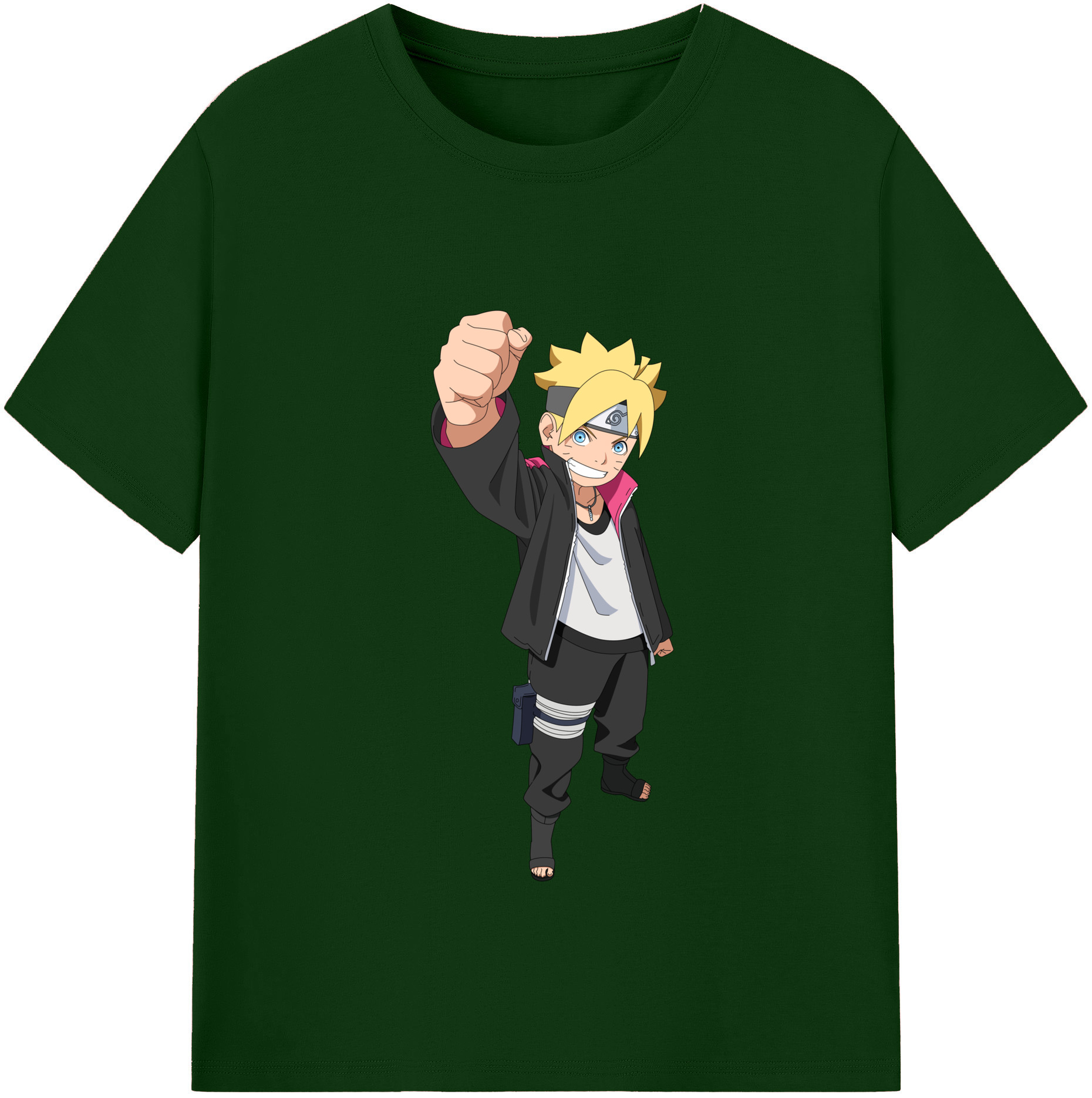 （画像用） NARUTO -ナルト- うずまき ボルト Uzumaki Boruto 綿100％半袖Tシャツ（フロントプリント）